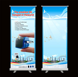 电子产品易拉宝设计 捕捉视觉与科技的交汇点